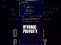Dynamic Property in JavaScript Objects 😍😍 #shorts #javascript #programming #youtubeshorts