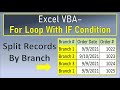 Excel VBA For Loop With IF Condition