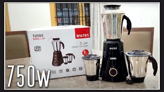 Low Cost Mixer Grinder Unboxing and Overview - Baltra Turbo