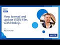 How to read and update JSON files with Node.js [16 of 26] | Node.js for Beginners
