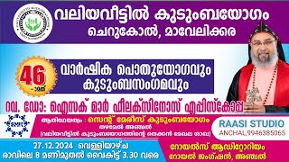 46 -മാത് വാർഷിക പൊതുയോഗവും കുടുംബസംഗമവും | വലിയവീട്ടിൽ കുടുംബയോഗം ചെറുകോൽ, മാവേലിക്കര | 27.12.2024