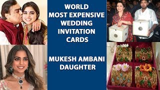 World Most Expensive Wedding Invitation Cards | Mukesh Ambani Daughter Isha Ambani \u0026 Anand Piramal