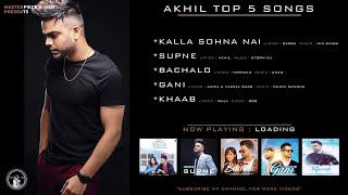 Hit Songs of AKHIL | Punjabi Jukebox 2023 | AKHIL Top 5 Songs | @MasterpieceAMan