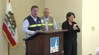 PG&E executives provide a Wednesday evening update on the fourth power shutoff