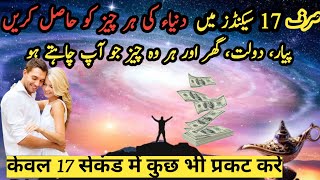 MANIFEST ANYTHING IN JUST 17 SECONDS: IN URDU & HINDI