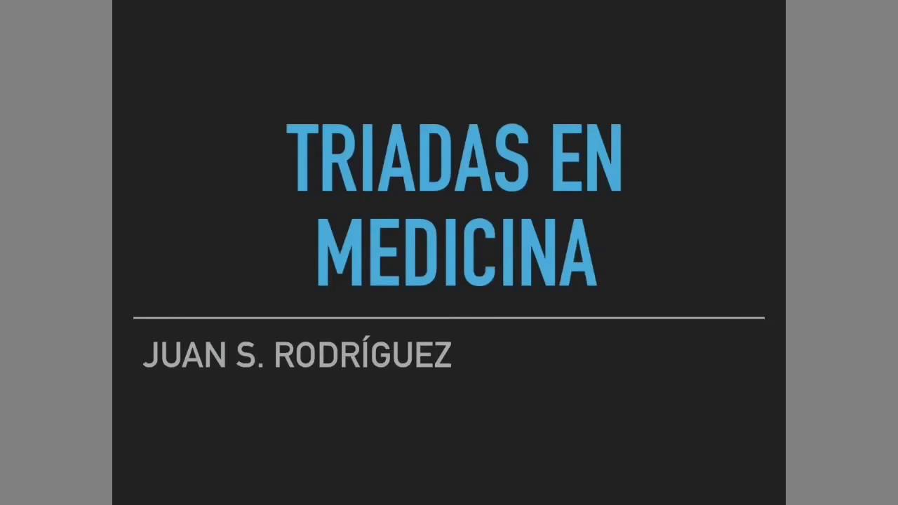 Las TRIADAS En Medicina 🤘 - YouTube