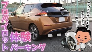 【手放しで駐車!?】日産リーフのプロパイロット パーキング【NISSAN LEAF】