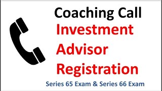 Series 65 Exam and Series 66 Exam Investment Advisor Registration