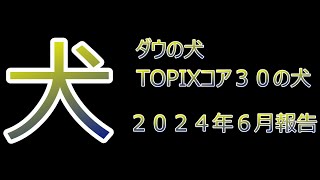 2024年6月ダウの犬 TOPIXコア30の犬