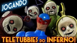 Boneco Azul Genérico: Jogando Teletubbies do Inferno!