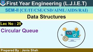 Lec-25_Circular Queue | Data Structures | First Year Engineering