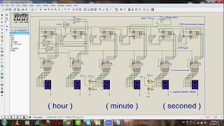 Digital clock proteus simulation