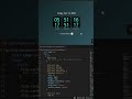 Flip Clock Animation using Pure CSS ⏰🔥 #Shorts #CSS #Animation #WebDesign #FlipClock #CSSAnimation