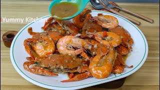 Garlic Butter Crab and Shrimp