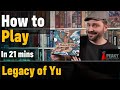 How to play Legacy of Yu board game - Full teach + Visuals - Peaky Boardgamer