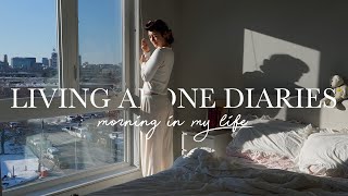 Living Alone Diaries || spend a morning with me ~ Pilates, grwm, \u0026 girl talk