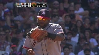 SF@SD: Sandoval lays out to rob Grandal of a hit