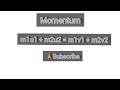 Momentum equation proof/derivation (m1u1+m2u2 = m1v1+m2v2)