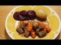 スウェーデンの簡単で美味しい家庭料理🇸🇪牛肉のシチューのレシピ 北欧の映画館で楽しむジブリの世界🌿 easy and delicious swedish home cooking recipes