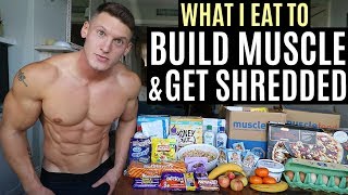 My diet to BUILD MUSCLE & get SHREDDED | IIFYM Full Day of Eating
