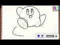 how to draw kirby kirby s adventure super smash bros ultimate step by step easy