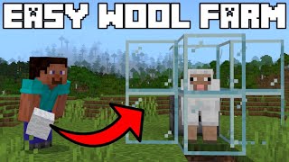 🦅 EASY WOOL FARM TUTORIAL | MINECRAFT BEDROCK 1.21!