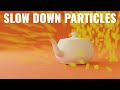 How to Slow Down Particles in Blender