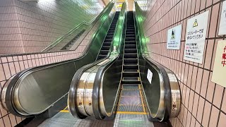 【エスカレーター】横浜市営地下鉄ブルーライン踊場駅 上り(MITSUBISHI) Yokohama Municipal Subway Blue Line Odoriba Station