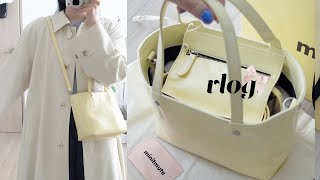 VLOG Daily Life of a Korean Office Worker who lives alone. Happy B-day. New bag / suzlnne