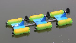 How To Make a Boat - BOAT FROM PLASTIC BOTTLES - Recycling Bottle Ideas