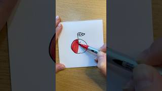 How to Draw an Apple Easy Art Tutorial for Beginners🍎