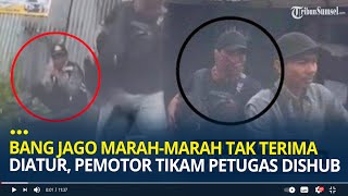 Bang Jago Marah-marah Tak Terima Diatur, Pengendara Motor di Medan Tikam Petugas Dishub Dijalan