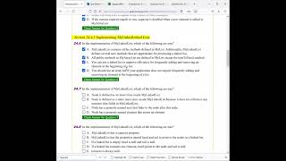Daniel Liang Java Chapter 24 Multiple Choice Questions Part 1
