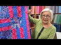 Get a sneak peak at some new Kaffe Fassett fabrics and quilt patterns.