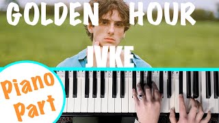 How to play GOLDEN HOUR - JVKE Piano Tutorial [chords accompaniment]