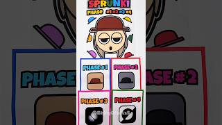 🌈SPRUNKI Tunner | ASMR Phase 1vs2vs3vs4 squishy#blindbag #papercraft #sprunkiincredibox