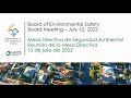 Board of Environmental Safety Meeting - July 12, 2022