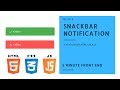 Build a Snackbar Notification | HTML, CSS, & JS | Mini Projects | Dylan Israel