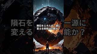 隕石をエネルギー源に帰る技術は可能か？ #宇宙