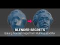 Daily Blender Secrets - Baking Normal maps from Multires modifier