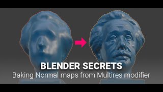Daily Blender Secrets - Baking Normal maps from Multires modifier