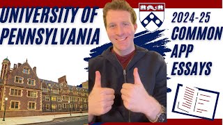 University of Pennsylvania 2024 Common App Essays #penn #commonapp #collegeadmissions #upenn