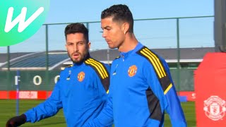 Cristiano Ronaldo and Man Utd squad train for first time since Solskjaer sacking | UCL | 2021/22