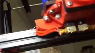 MendelMax 2 with custom barrel cooling fan for JD Dualie belt driven dual extruder