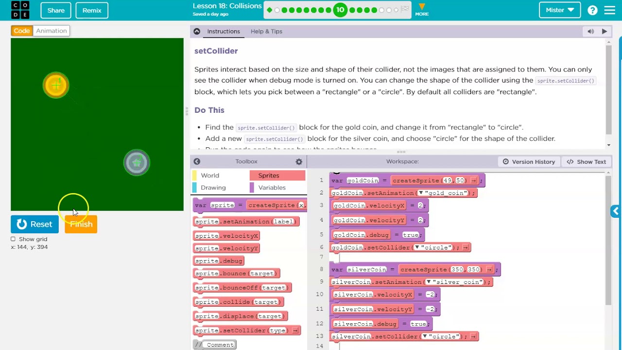 Code.org Unit 3 Lesson 18 11-16 - YouTube