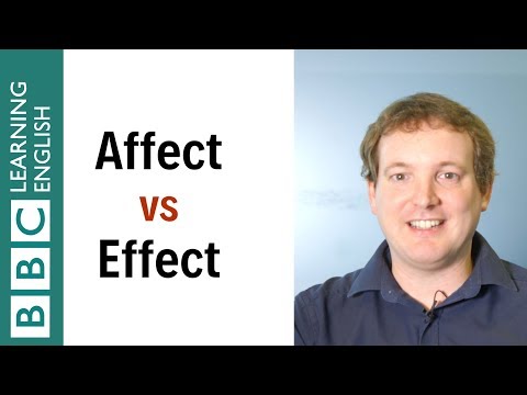 What is difference between affected and effected?