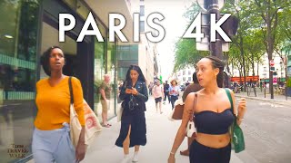 Paris, France 🇫🇷 4K Walk - Summer Walking Tour in Paris (July 2023)