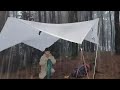 amazing camping in super heavy rain ⛈️‼️ solo camping in heavy rain relaxing camping in rain