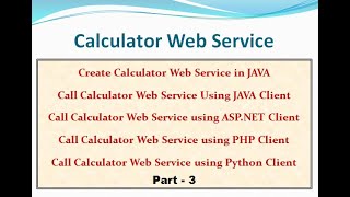 Call Java Web Service using ASP.NET Client - Part 3