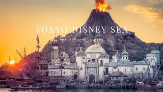 【TOKYO DISNEY RESORT】Evening scene and sunset at Tokyo Disney Sea | 夕暮れの東京ディズニーシー